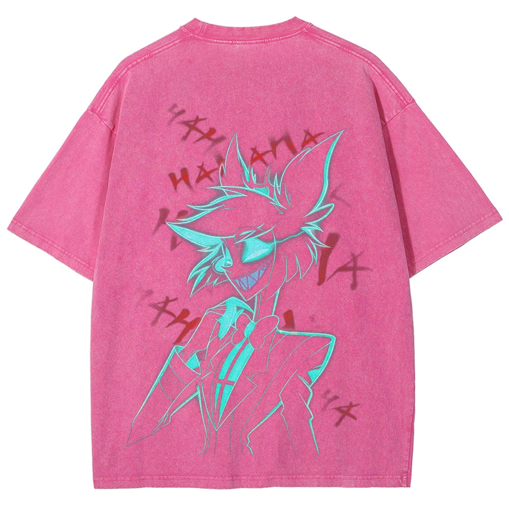 Hazbin Hotel Unisex Fit Washed T-Shirt 2512002659