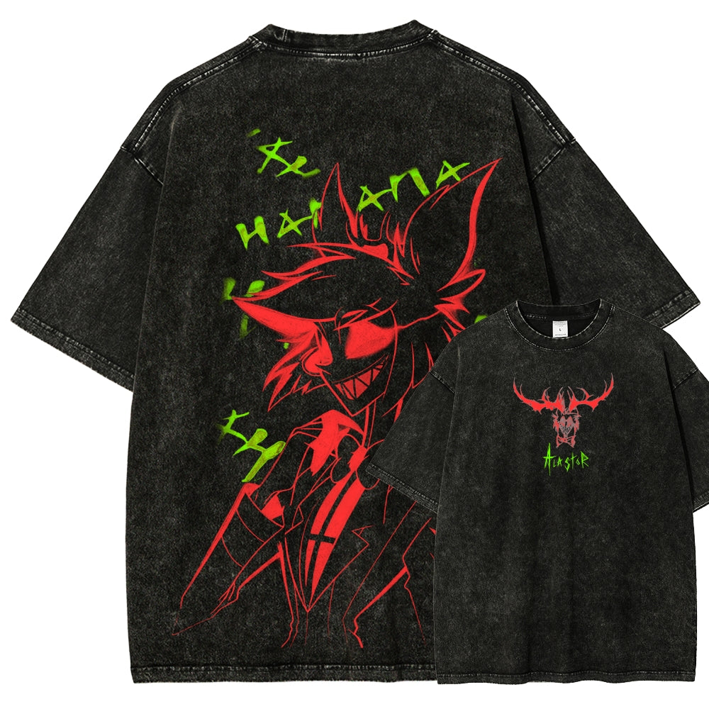 Hazbin Hotel Unisex Fit Washed T-Shirt 2512002664