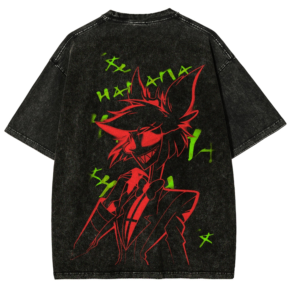 Hazbin Hotel Unisex Fit Washed T-Shirt 2512002664
