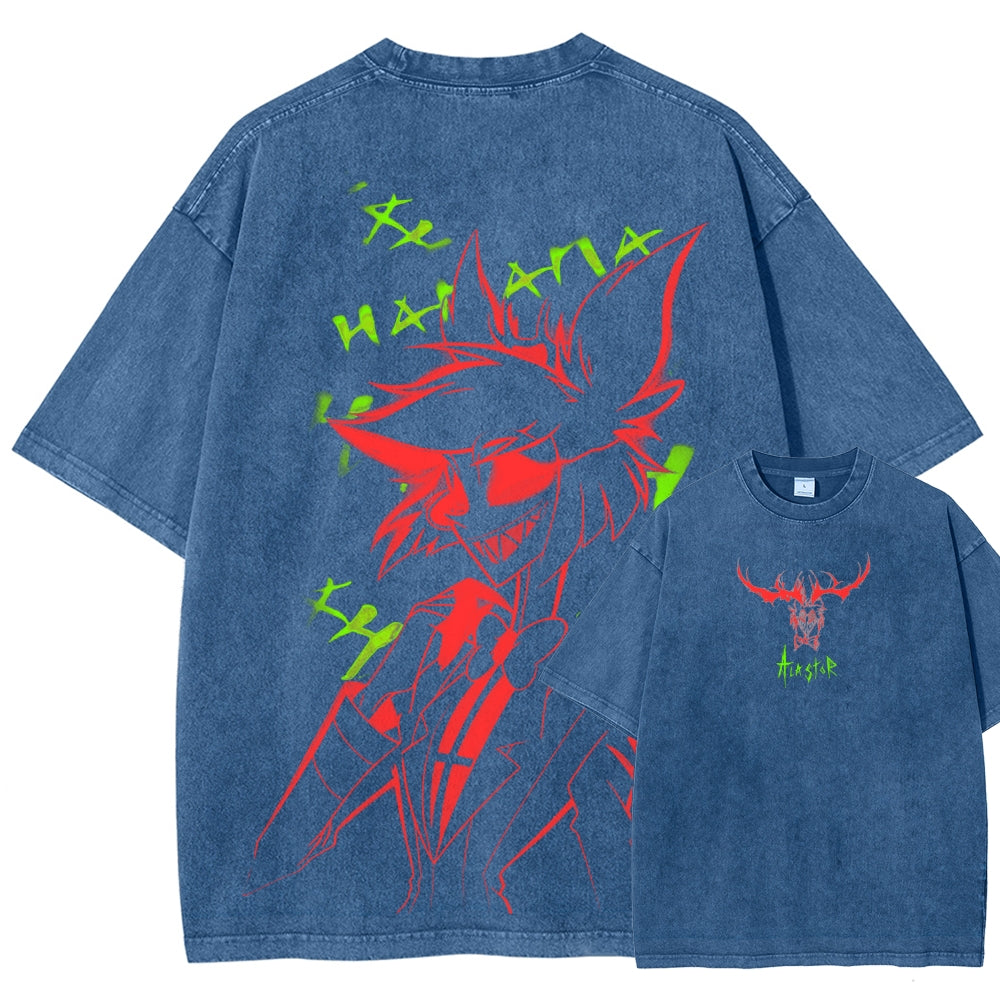 Hazbin Hotel Unisex Fit Washed T-Shirt 2512002664