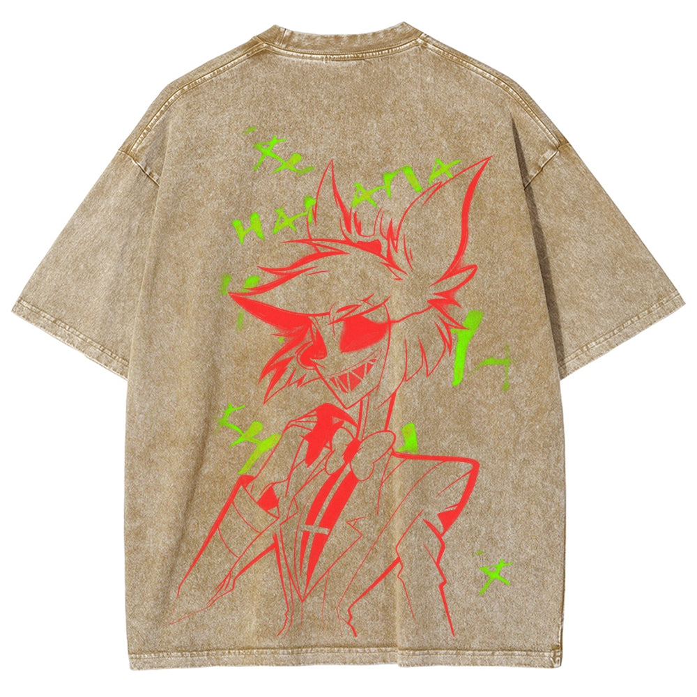 Hazbin Hotel Unisex Fit Washed T-Shirt 2512002664