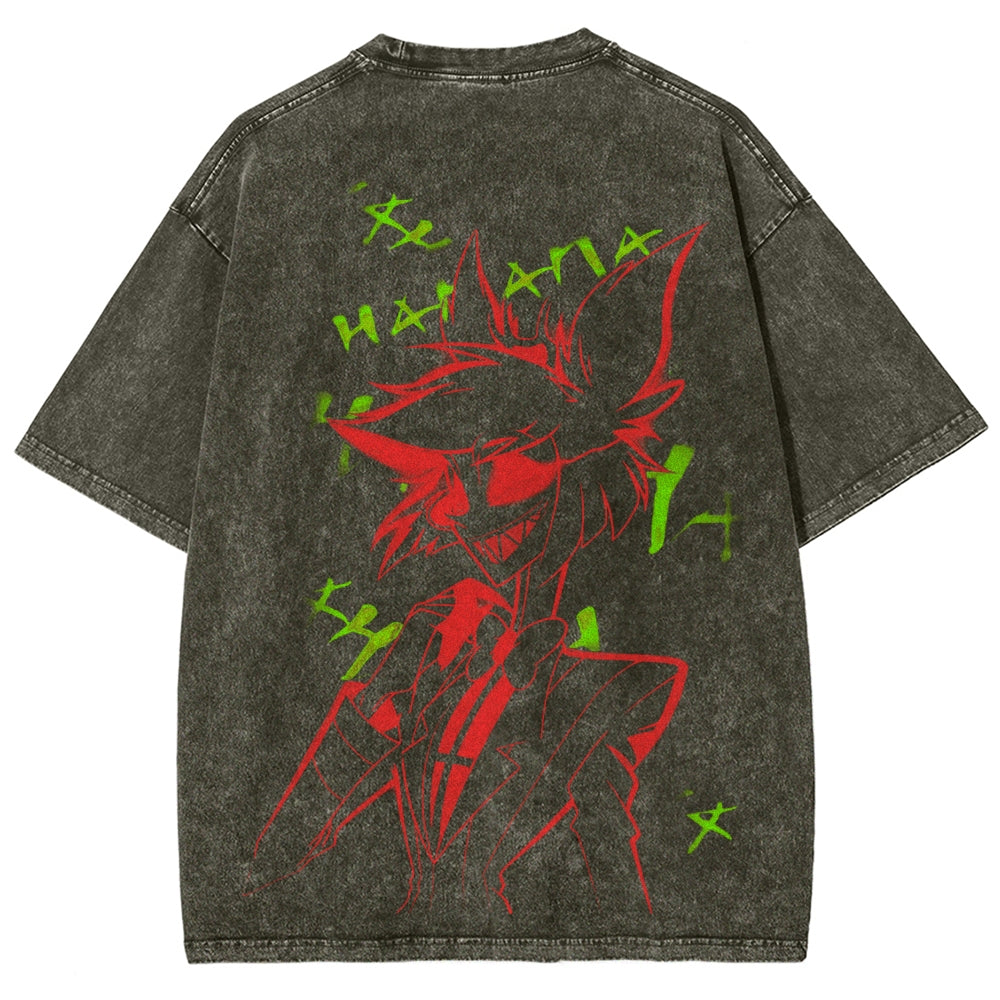 Hazbin Hotel Unisex Fit Washed T-Shirt 2512002664
