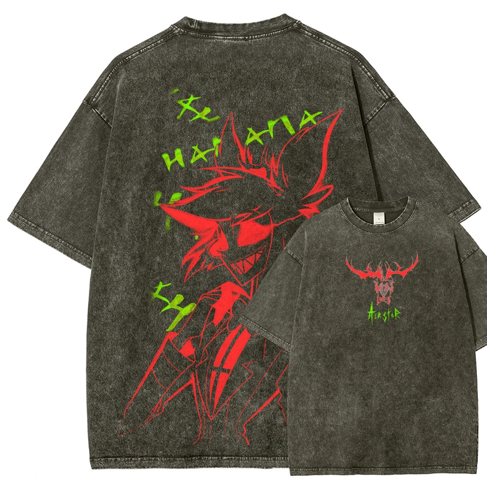 Hazbin Hotel Unisex Fit Washed T-Shirt 2512002664
