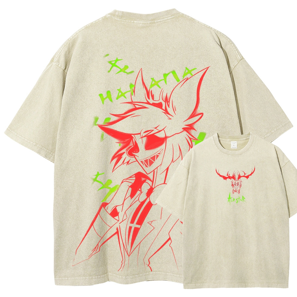 Hazbin Hotel Unisex Fit Washed T-Shirt 2512002664