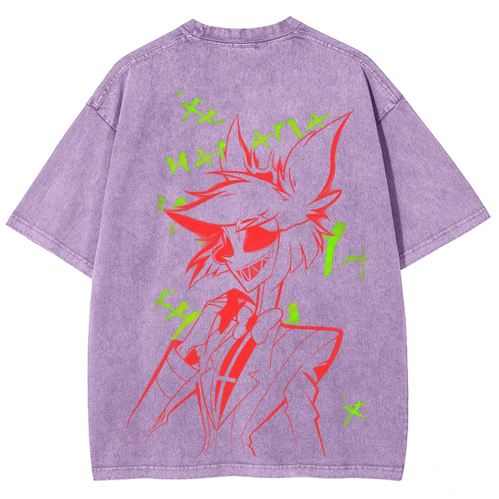 Hazbin Hotel Unisex Fit Washed T-Shirt 2512002664