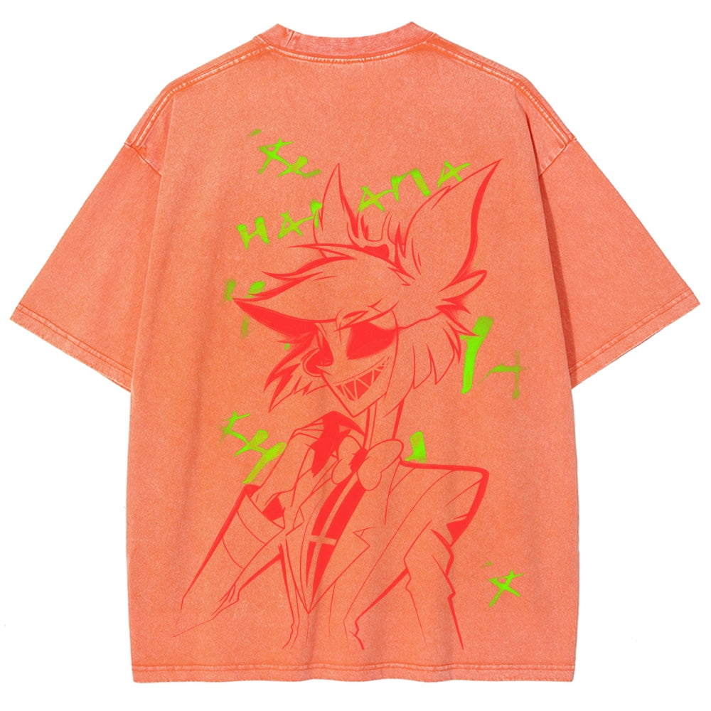 Hazbin Hotel Unisex Fit Washed T-Shirt 2512002664
