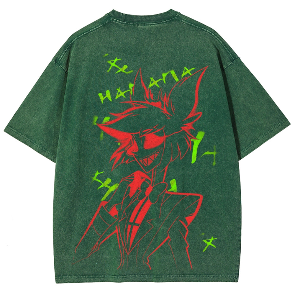Hazbin Hotel Unisex Fit Washed T-Shirt 2512002664