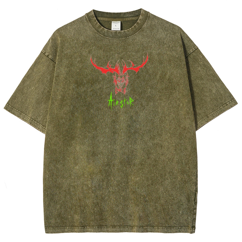Hazbin Hotel Unisex Fit Washed T-Shirt 2512002664