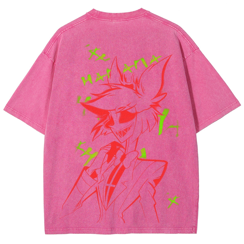 Hazbin Hotel Unisex Fit Washed T-Shirt 2512002664
