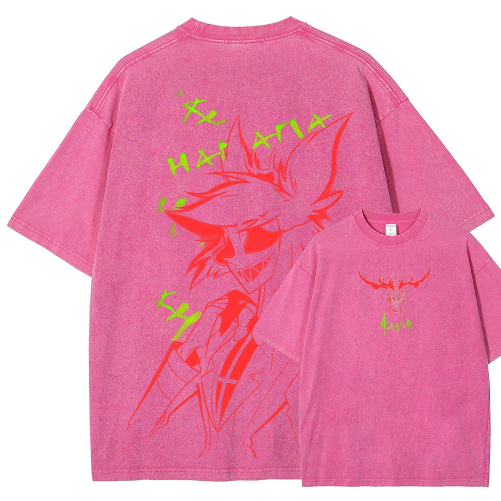 Hazbin Hotel Unisex Fit Washed T-Shirt 2512002664