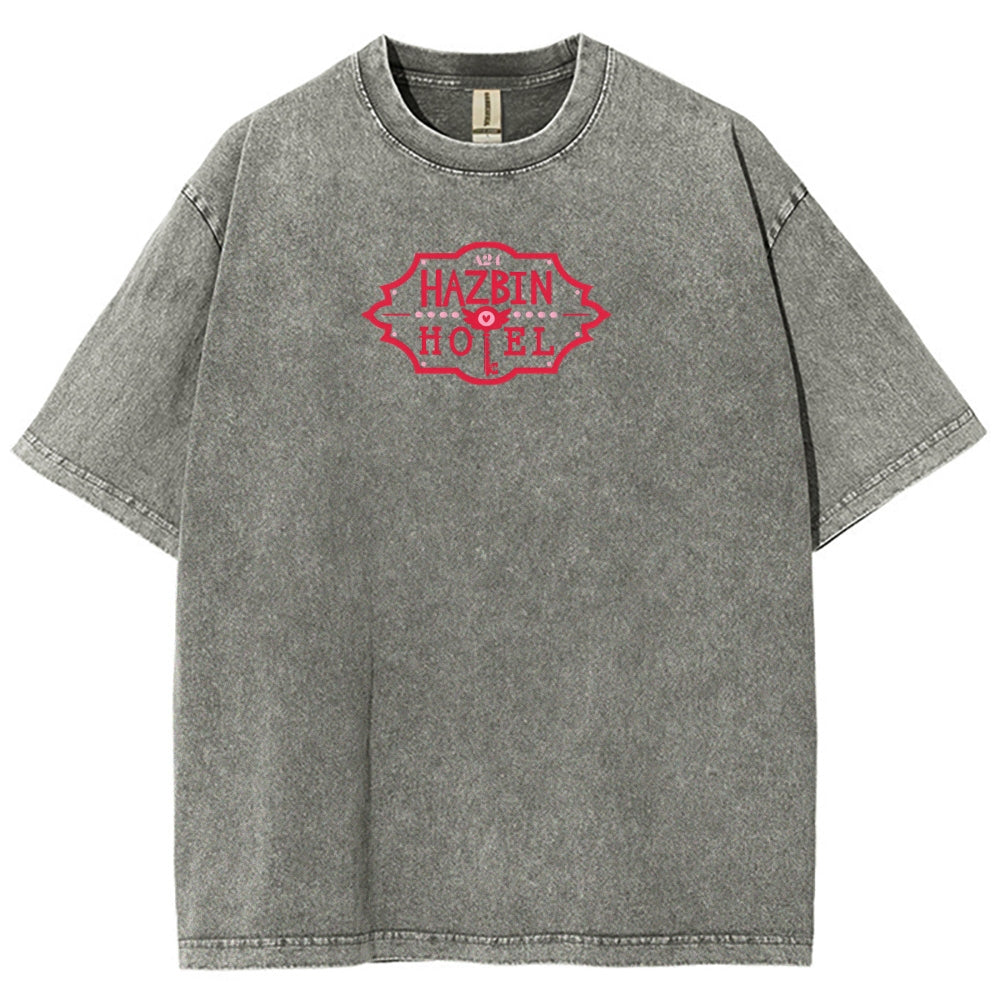 Hazbin Hotel Unisex Fit Washed T-Shirt 2512002788