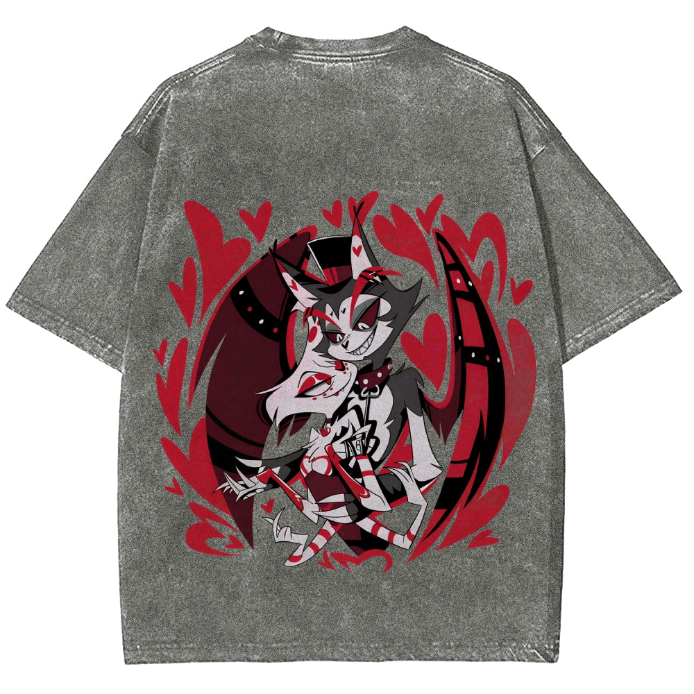 Hazbin Hotel Unisex Fit Washed T-Shirt 2512002788
