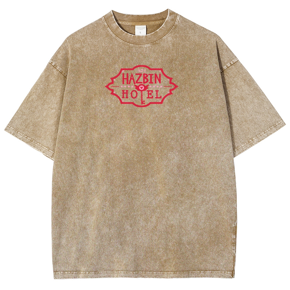 Hazbin Hotel Unisex Fit Washed T-Shirt 2512002788