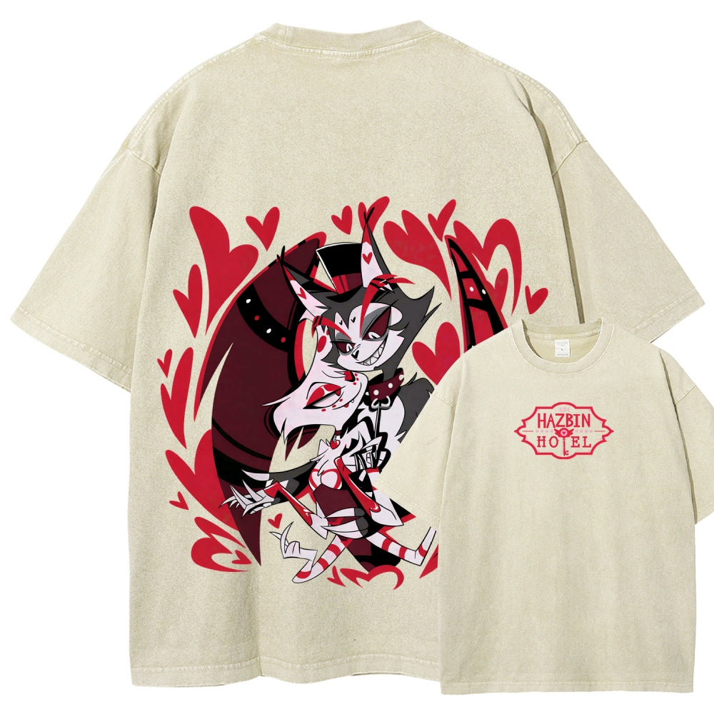 Hazbin Hotel Unisex Fit Washed T-Shirt 2512002788