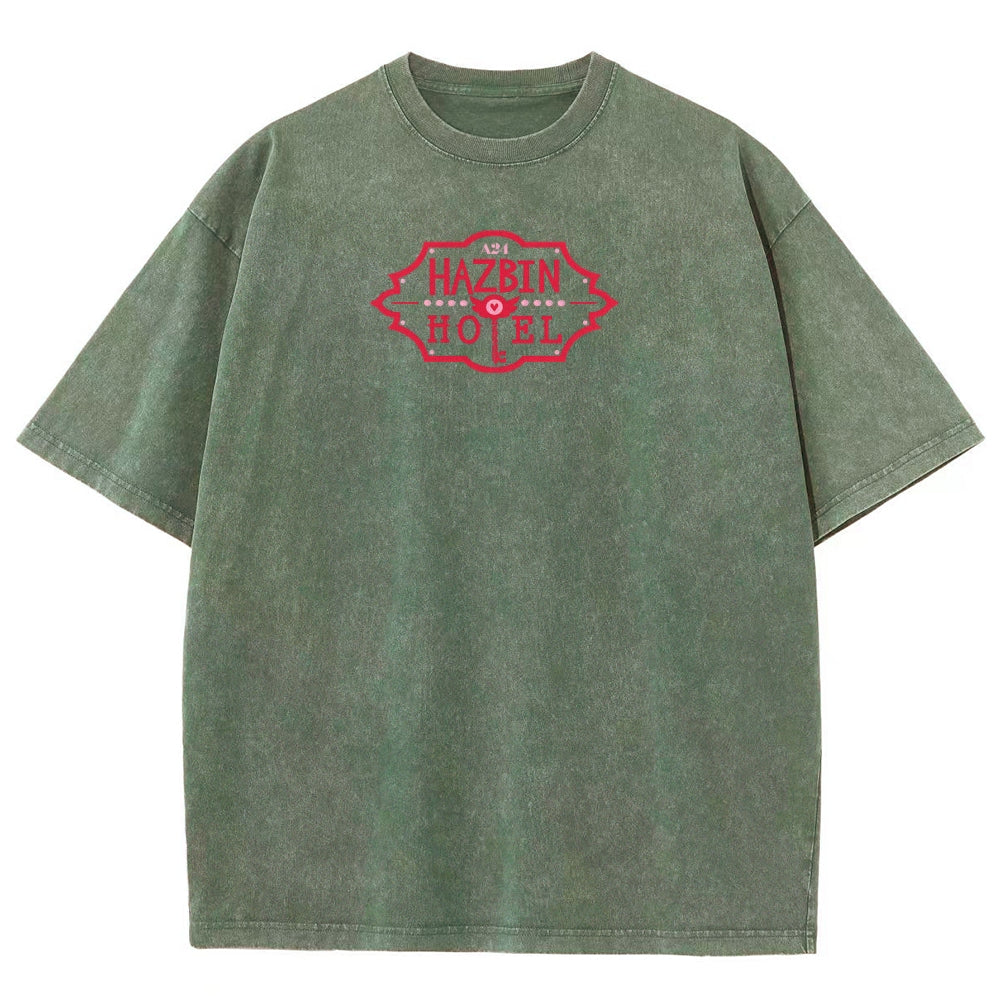 Hazbin Hotel Unisex Fit Washed T-Shirt 2512002788
