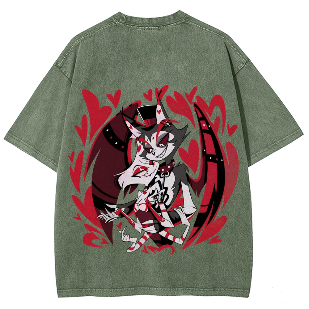 Hazbin Hotel Unisex Fit Washed T-Shirt 2512002788