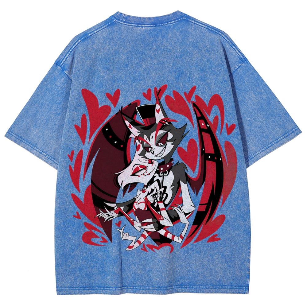 Hazbin Hotel Unisex Fit Washed T-Shirt 2512002788