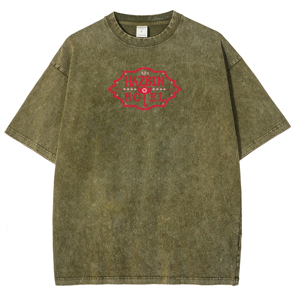 Hazbin Hotel Unisex Fit Washed T-Shirt 2512002788