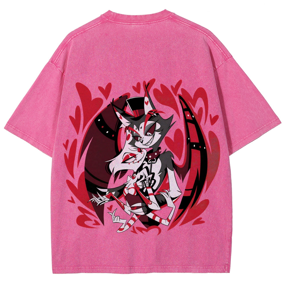 Hazbin Hotel Unisex Fit Washed T-Shirt 2512002788
