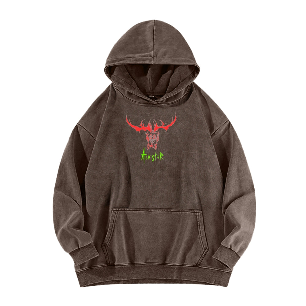 Hazbin Hotel Unisex Washed Hoodie 2512002797