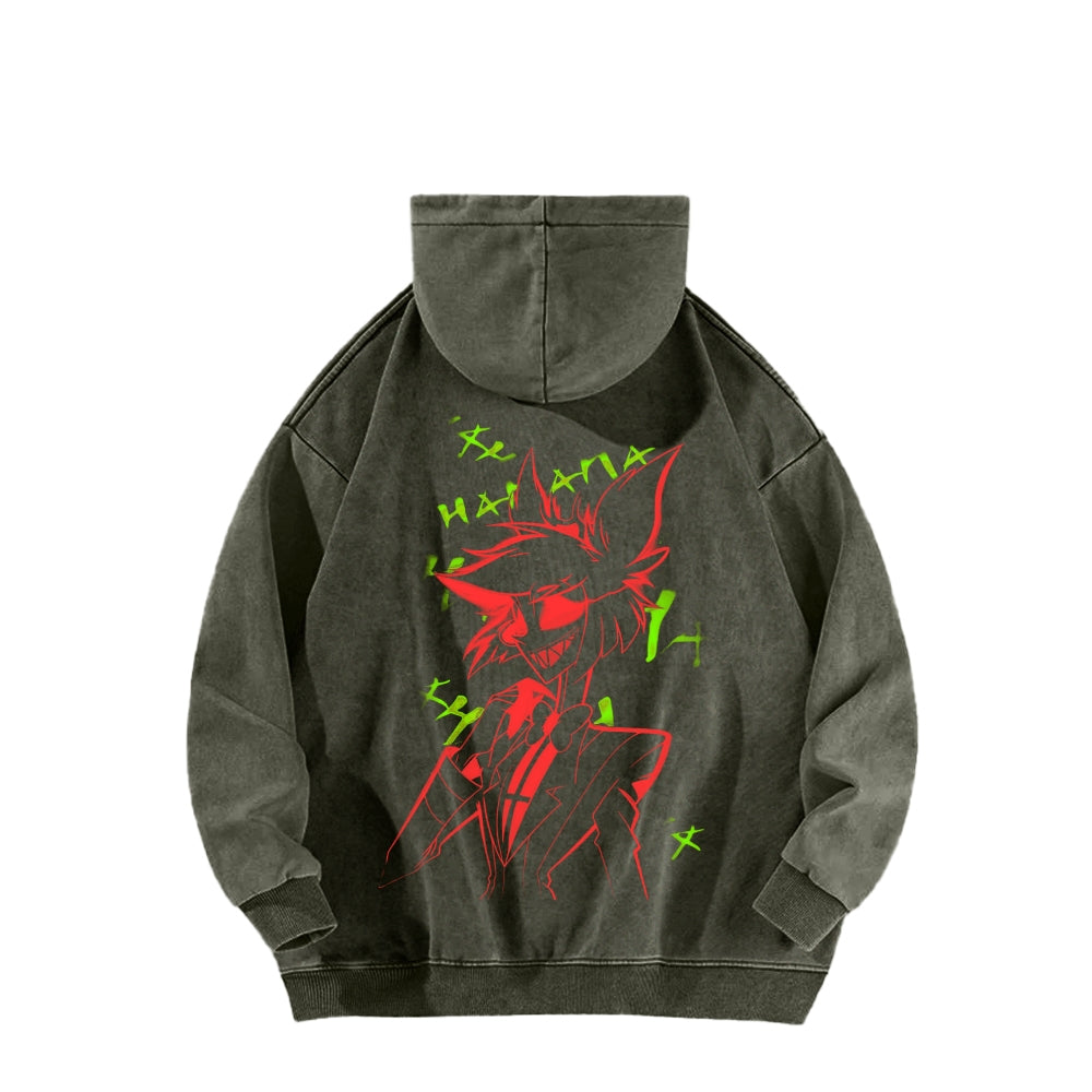 Hazbin Hotel Unisex Washed Hoodie 2512002797