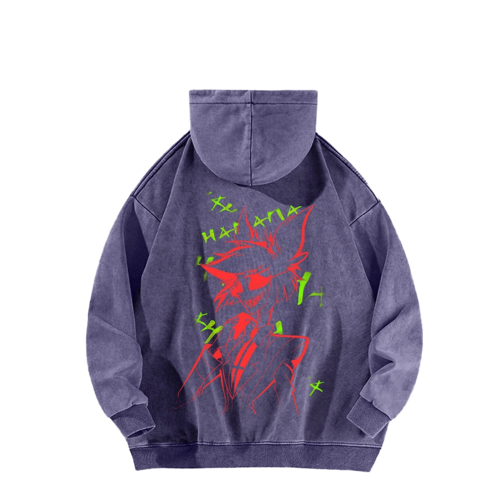 Hazbin Hotel Unisex Washed Hoodie 2512002797