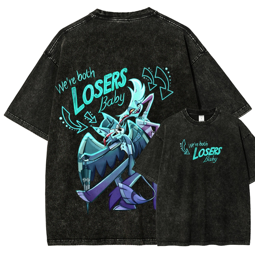 Hazbin Hotel Unisex Fit Washed T-Shirt 2512006982