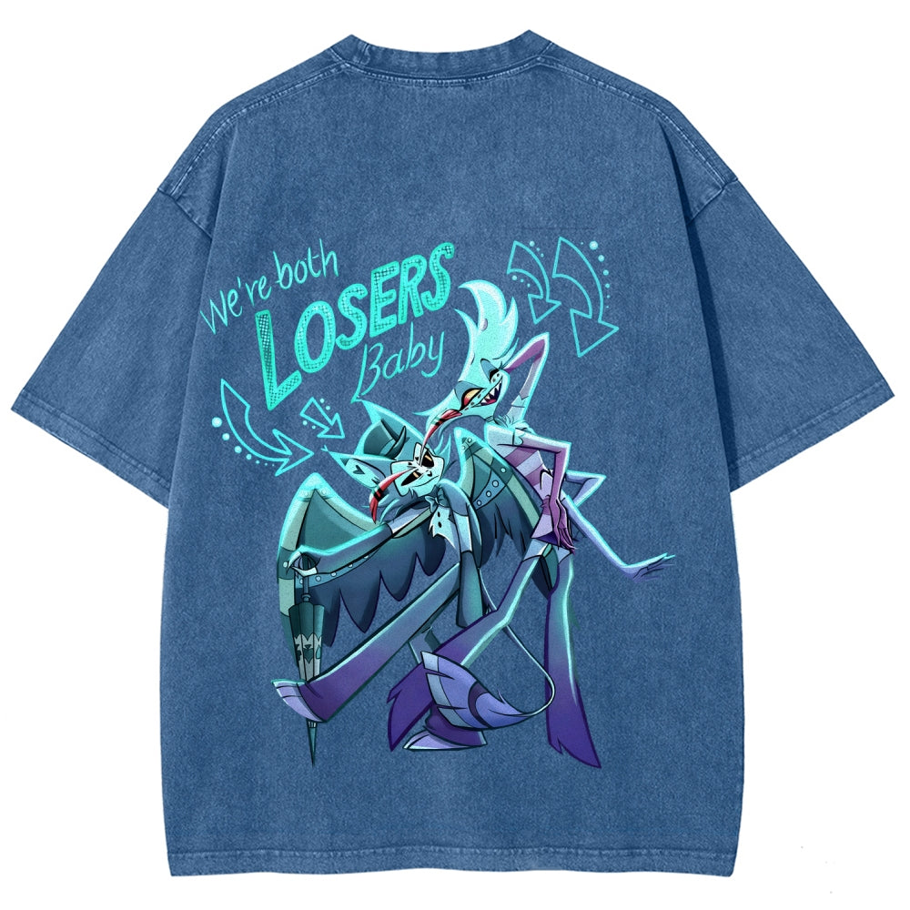 Hazbin Hotel Unisex Fit Washed T-Shirt 2512006982