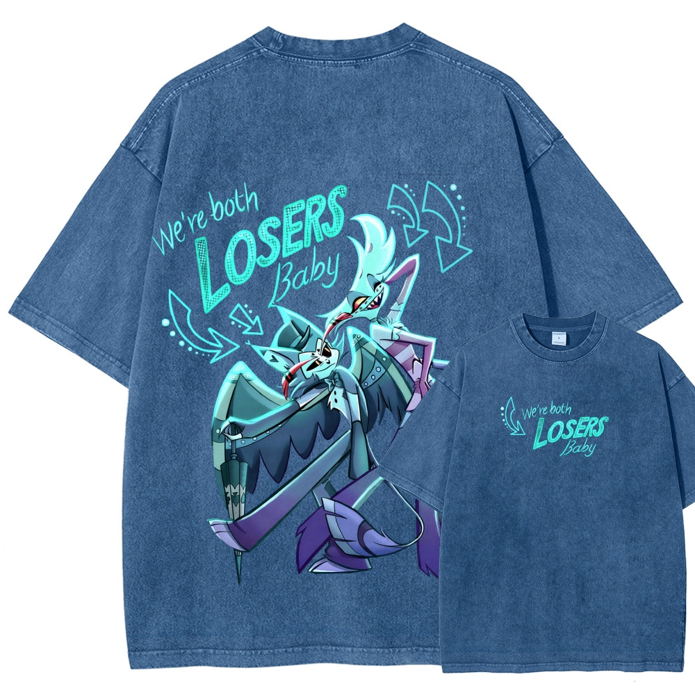 Hazbin Hotel Unisex Fit Washed T-Shirt 2512006982