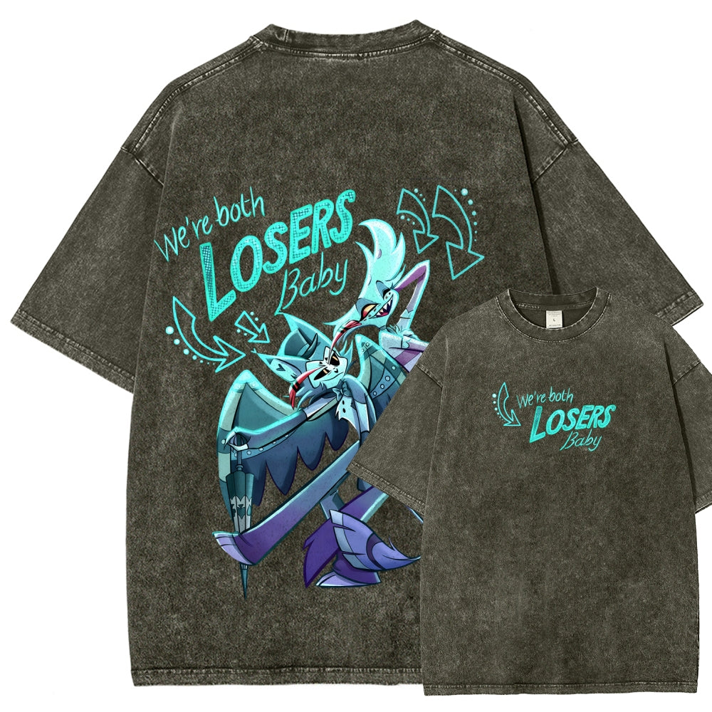 Hazbin Hotel Unisex Fit Washed T-Shirt 2512006982
