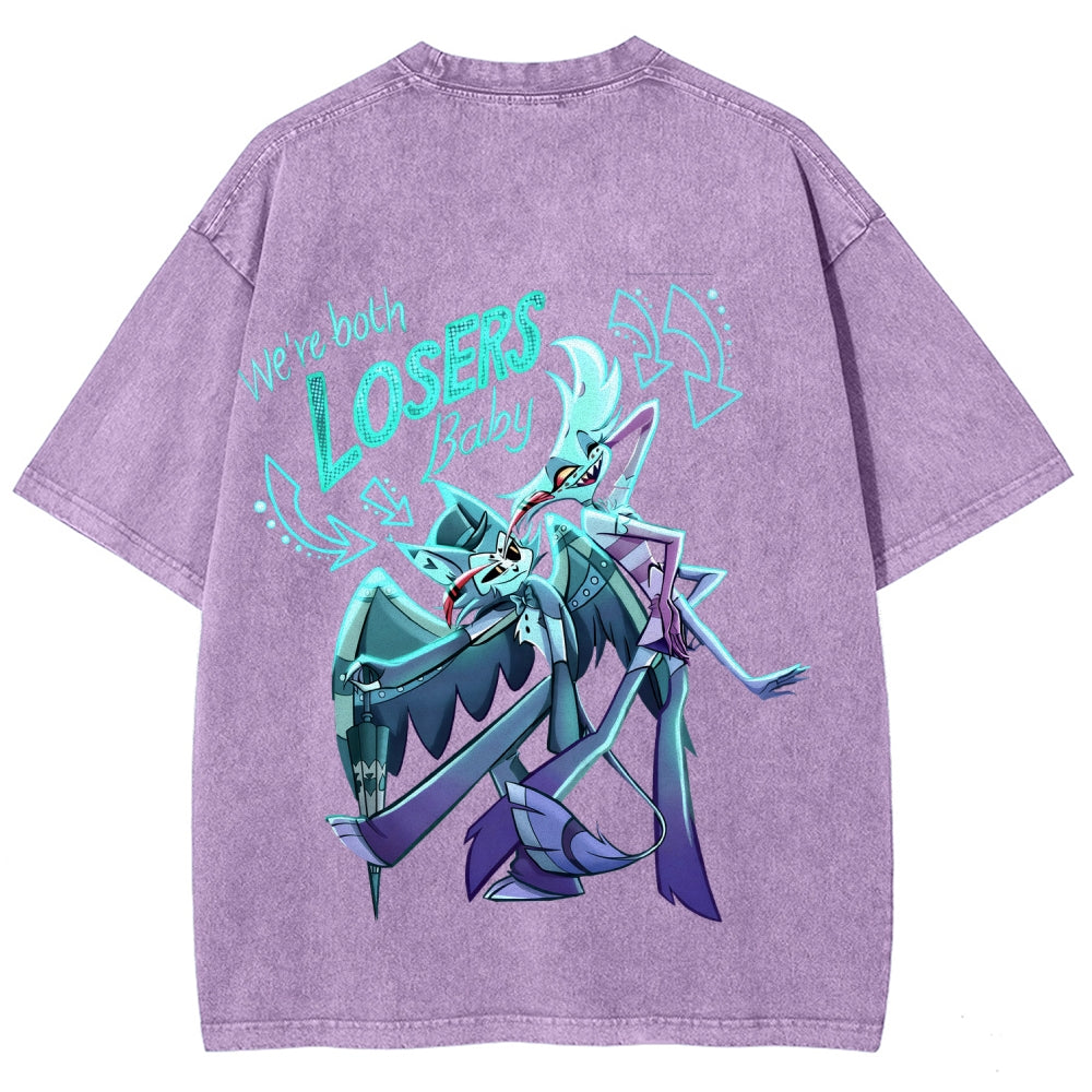 Hazbin Hotel Unisex Fit Washed T-Shirt 2512006982