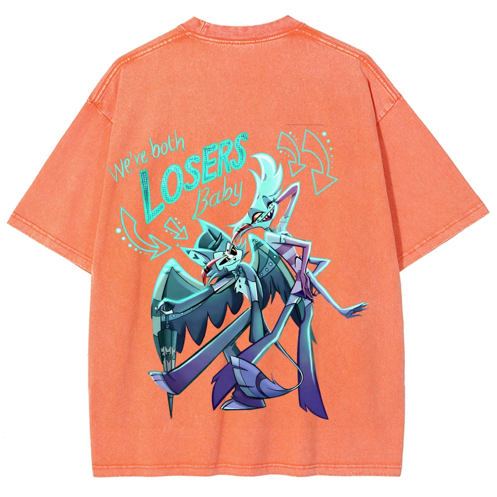 Hazbin Hotel Unisex Fit Washed T-Shirt 2512006982