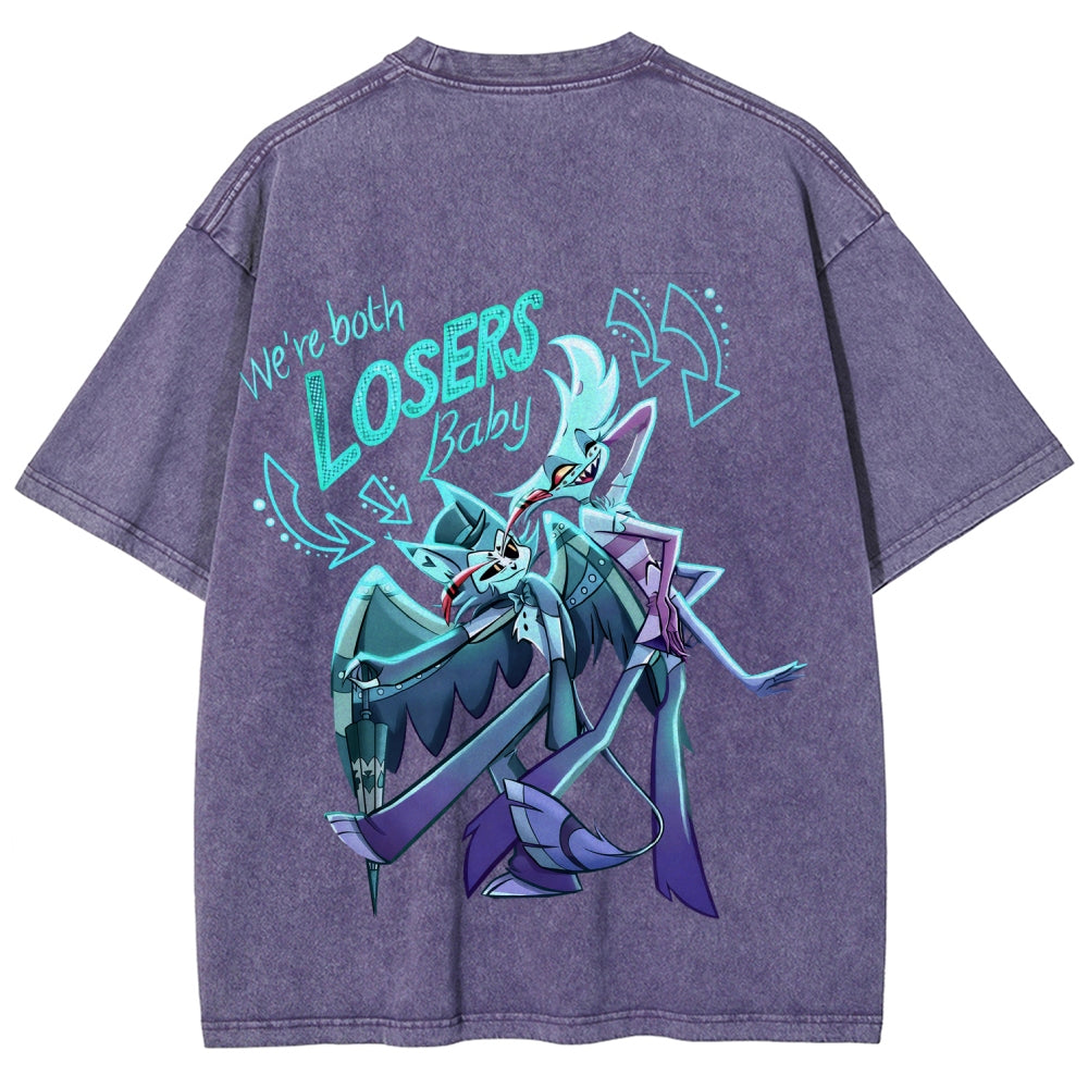 Hazbin Hotel Unisex Fit Washed T-Shirt 2512006982