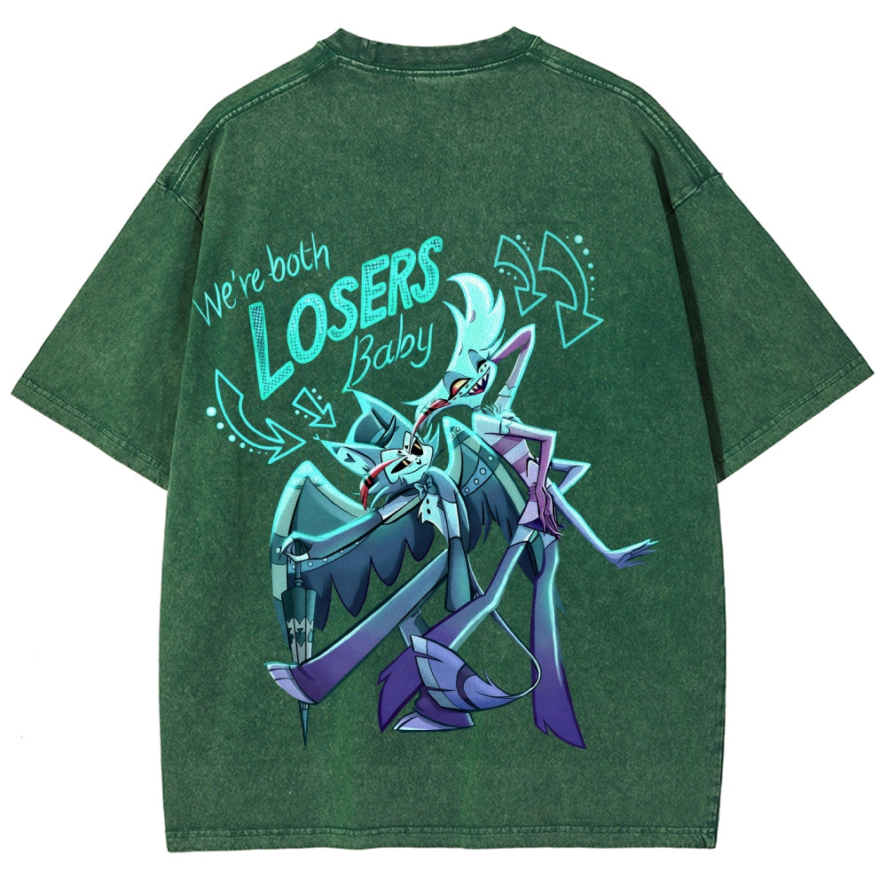 Hazbin Hotel Unisex Fit Washed T-Shirt 2512006982