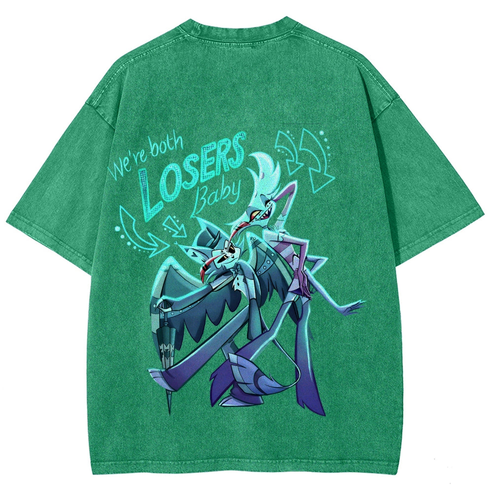 Hazbin Hotel Unisex Fit Washed T-Shirt 2512006982