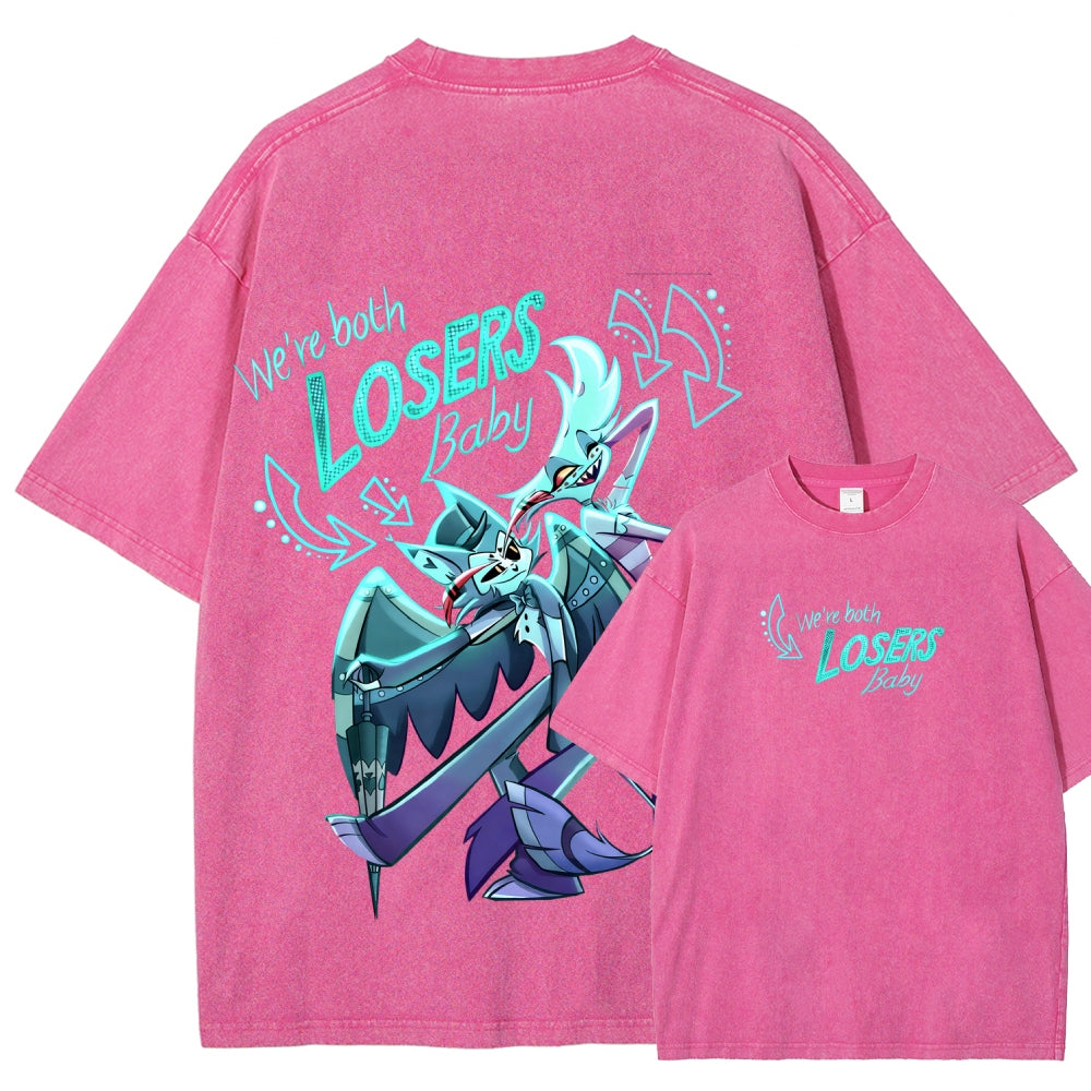 Hazbin Hotel Unisex Fit Washed T-Shirt 2512006982