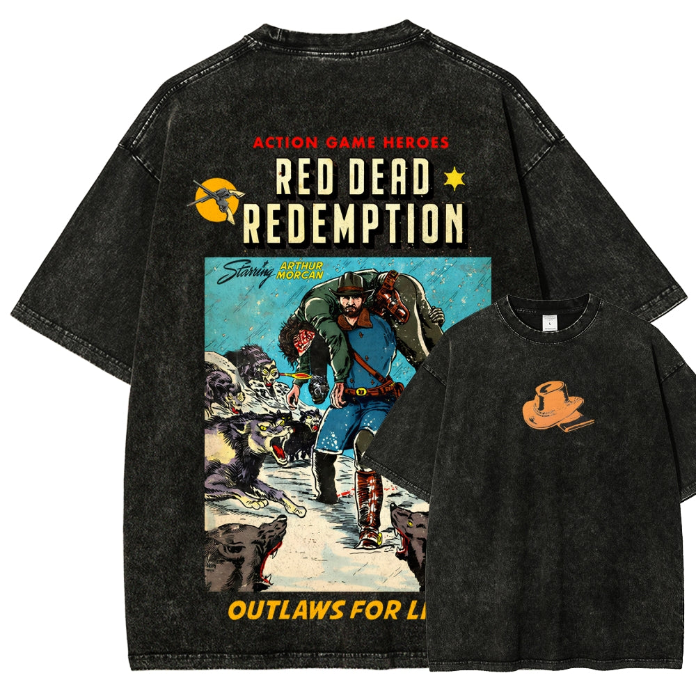 Red Dead Redemption Unisex Fit Washed T-Shirt 2512007668