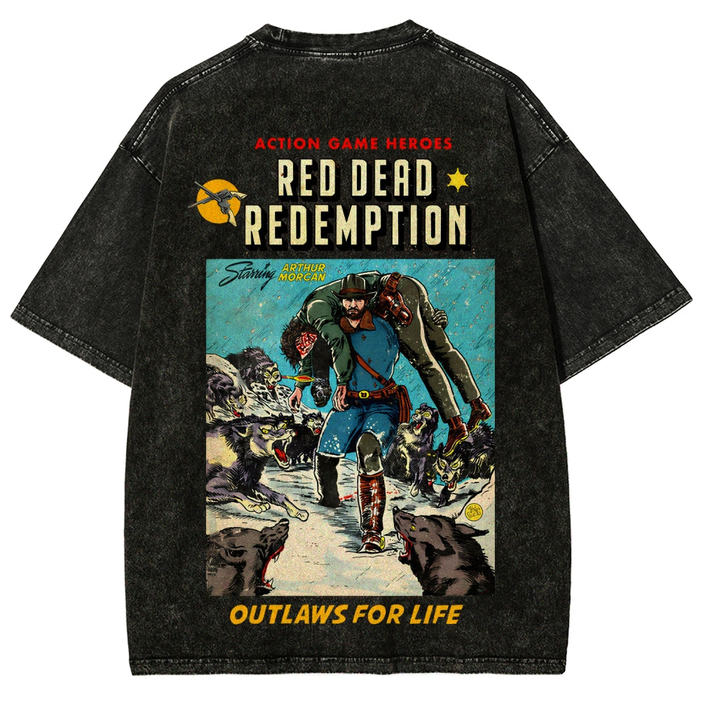 Red Dead Redemption Unisex Fit Washed T-Shirt 2512007668