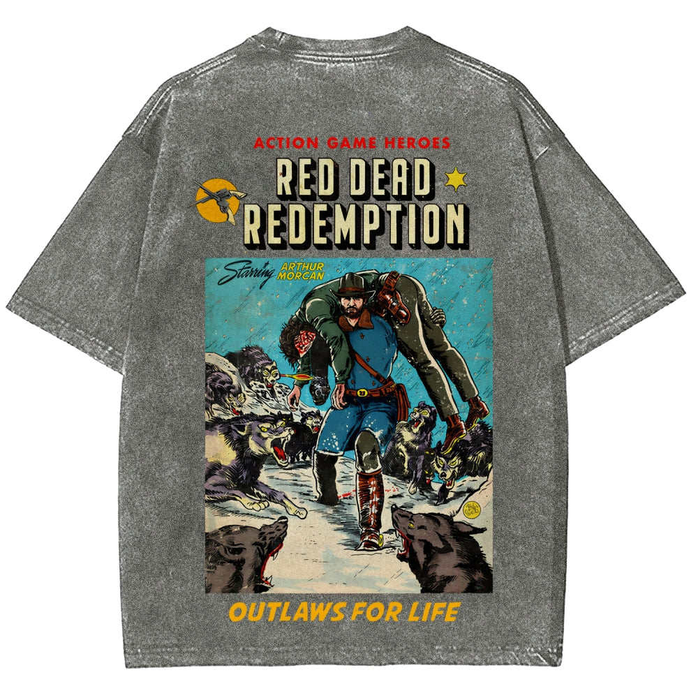 Red Dead Redemption Unisex Fit Washed T-Shirt 2512007668