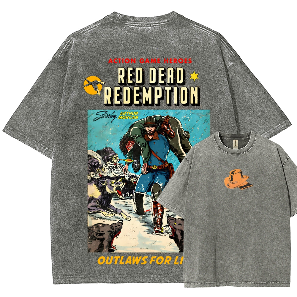 Red Dead Redemption Unisex Fit Washed T-Shirt 2512007668
