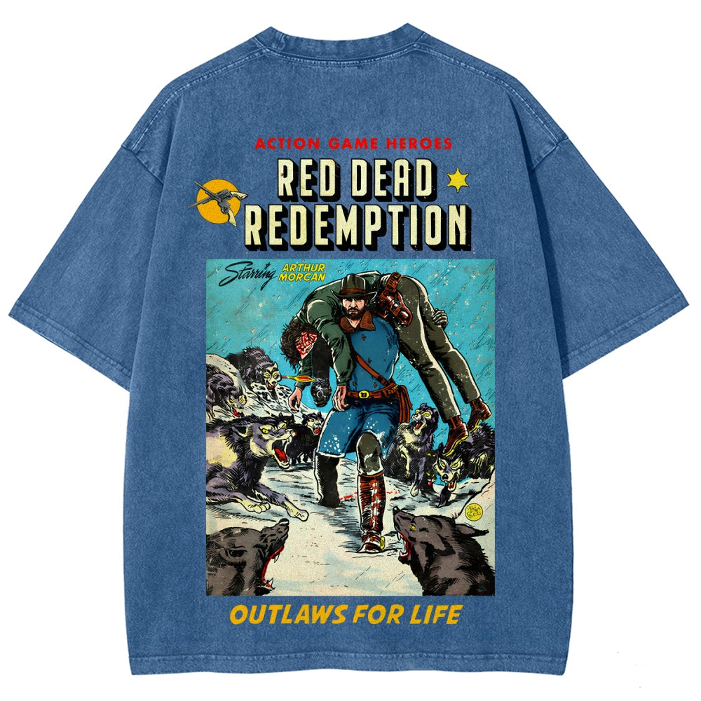 Red Dead Redemption Unisex Fit Washed T-Shirt 2512007668