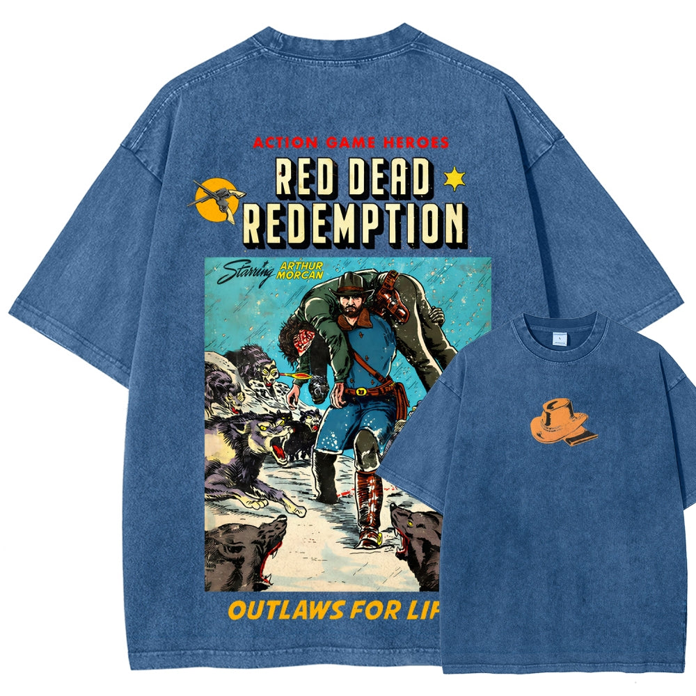 Red Dead Redemption Unisex Fit Washed T-Shirt 2512007668