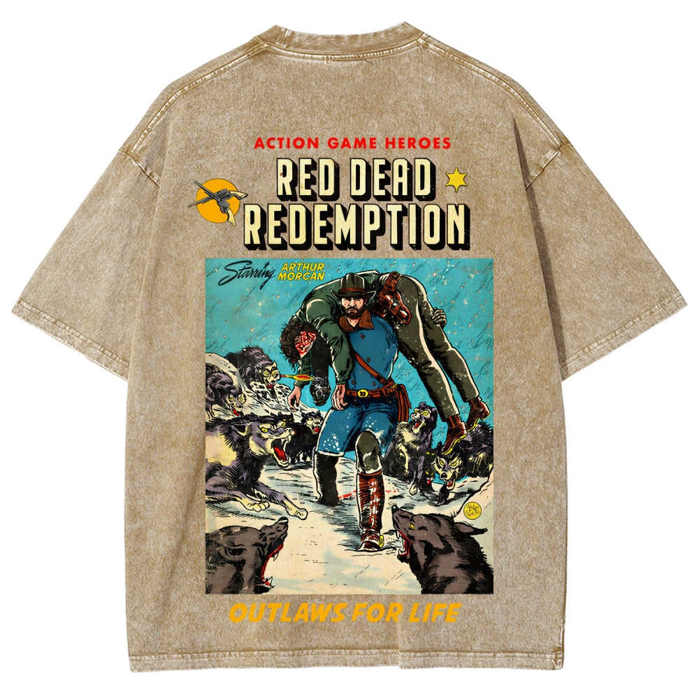 Red Dead Redemption Unisex Fit Washed T-Shirt 2512007668