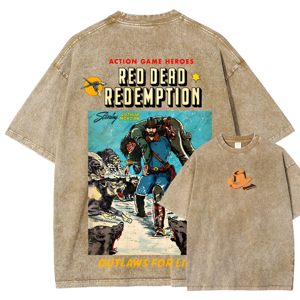 Red Dead Redemption Unisex Fit Washed T-Shirt 2512007668