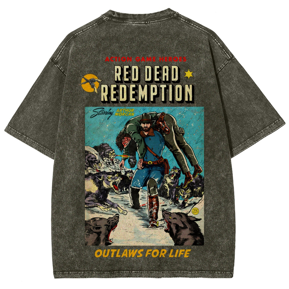 Red Dead Redemption Unisex Fit Washed T-Shirt 2512007668