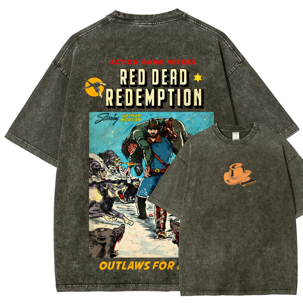Red Dead Redemption Unisex Fit Washed T-Shirt 2512007668