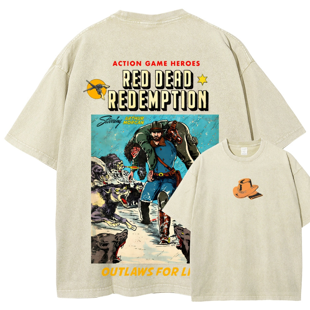 Red Dead Redemption Unisex Fit Washed T-Shirt 2512007668
