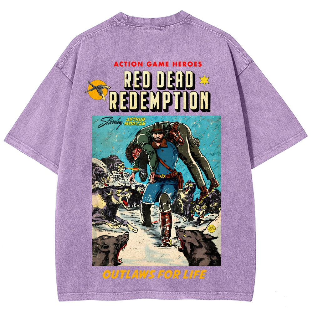 Red Dead Redemption Unisex Fit Washed T-Shirt 2512007668