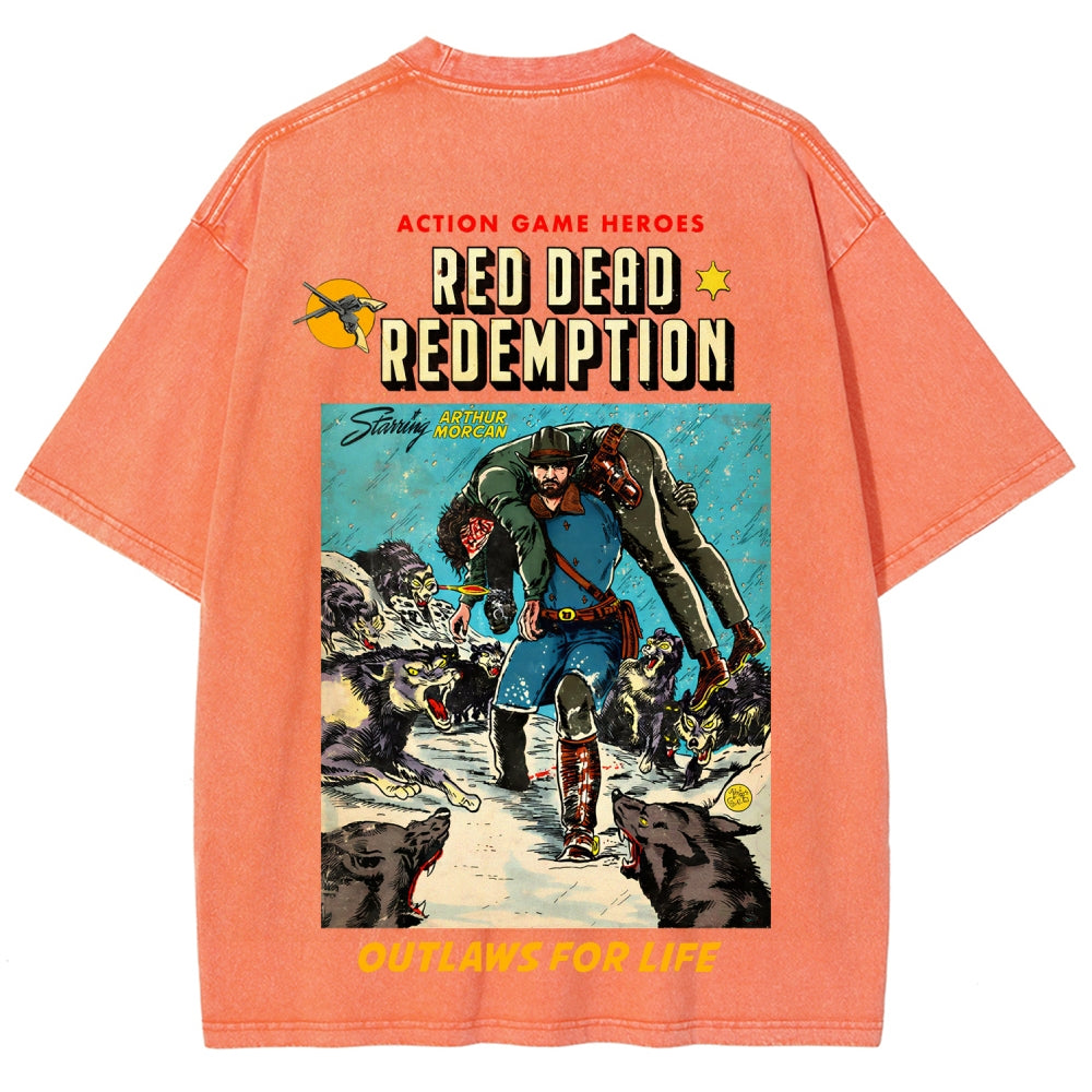 Red Dead Redemption Unisex Fit Washed T-Shirt 2512007668