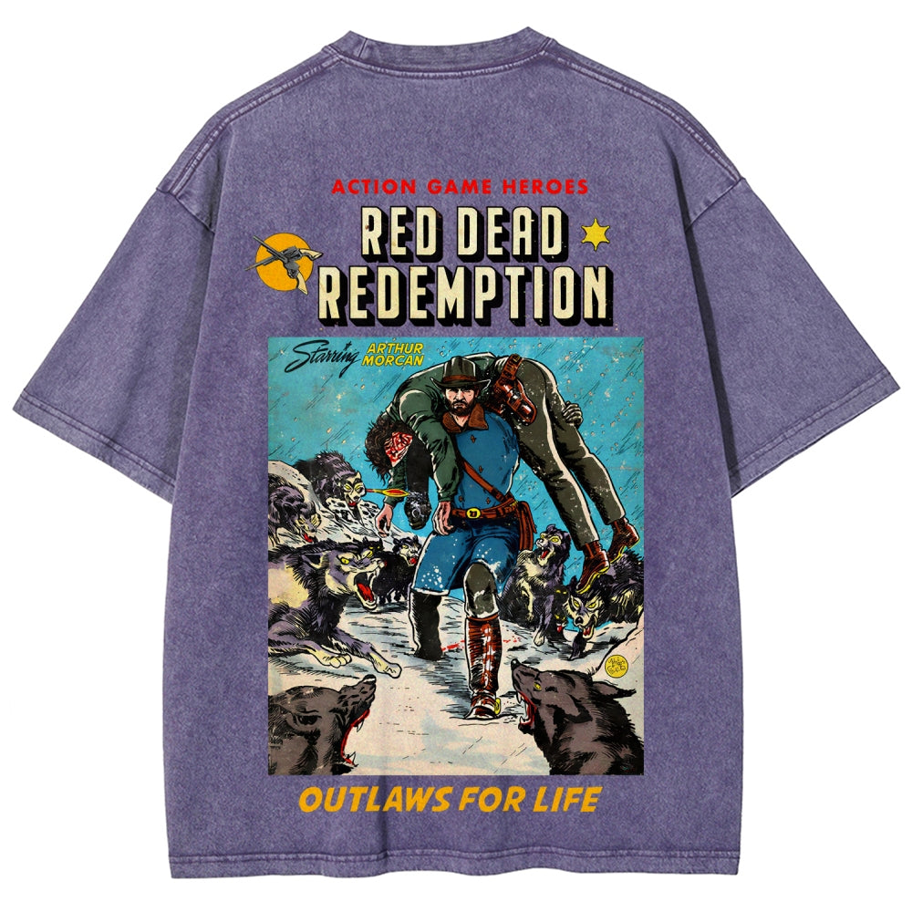 Red Dead Redemption Unisex Fit Washed T-Shirt 2512007668